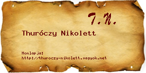 Thuróczy Nikolett névjegykártya