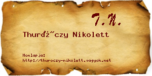 Thuróczy Nikolett névjegykártya